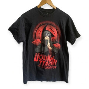 Uchiha Itachi Naruto Shippuden Graphic Short Sleeve T-Shirt, M